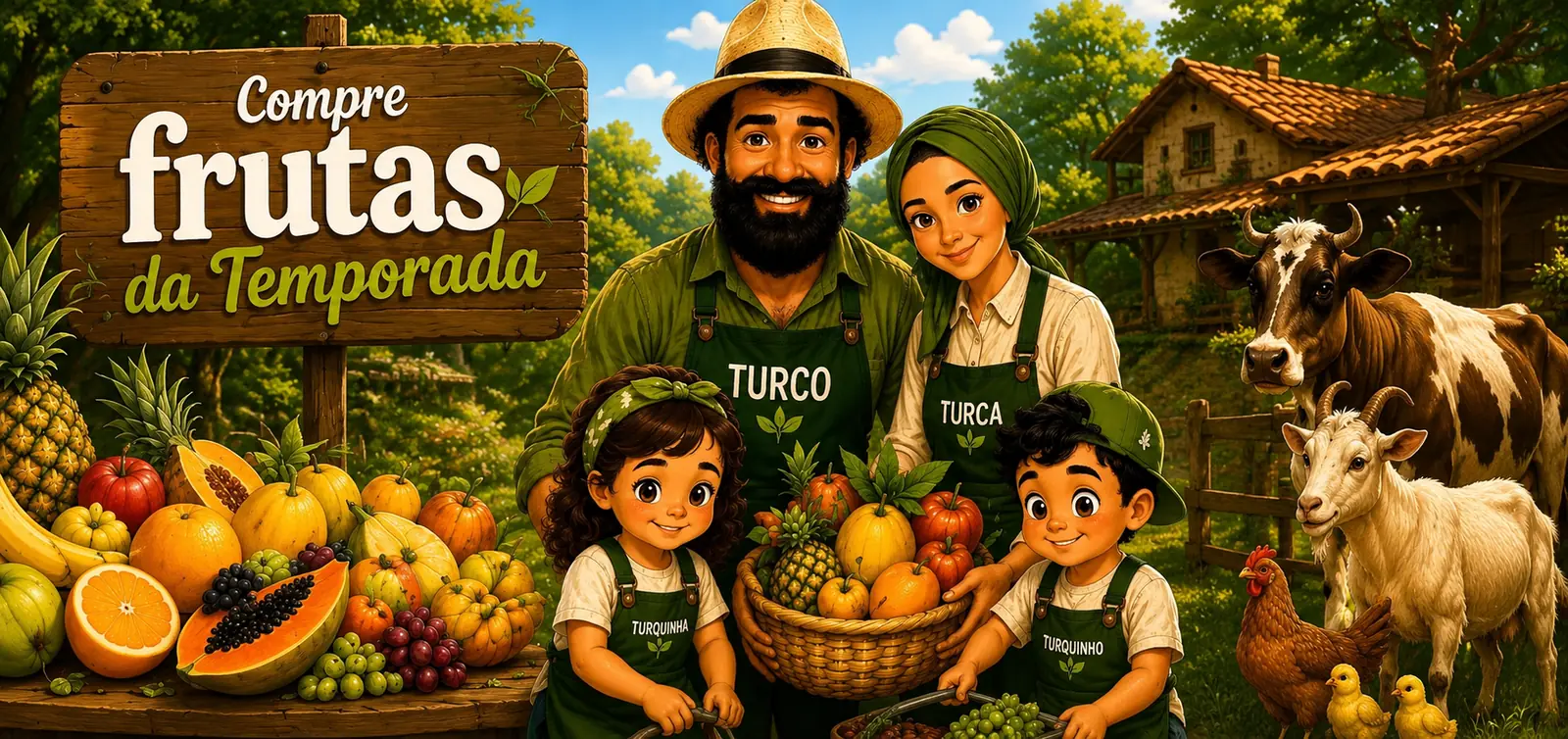 Frutas frescas da estação para venda em Araruama RJ - Fazendinha Turca